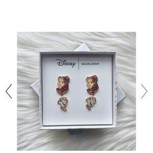 BaubleBar Disney Enamel Pin Set Disney Beauty and the Beast